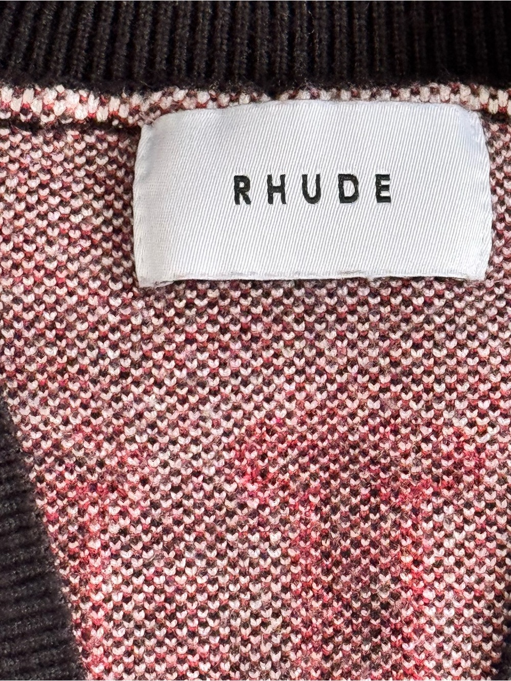 “Rhude Monaco Grand Prix 2022 Cardigan Sweater Black White Varsity Men’s” - Picture 4 of 4